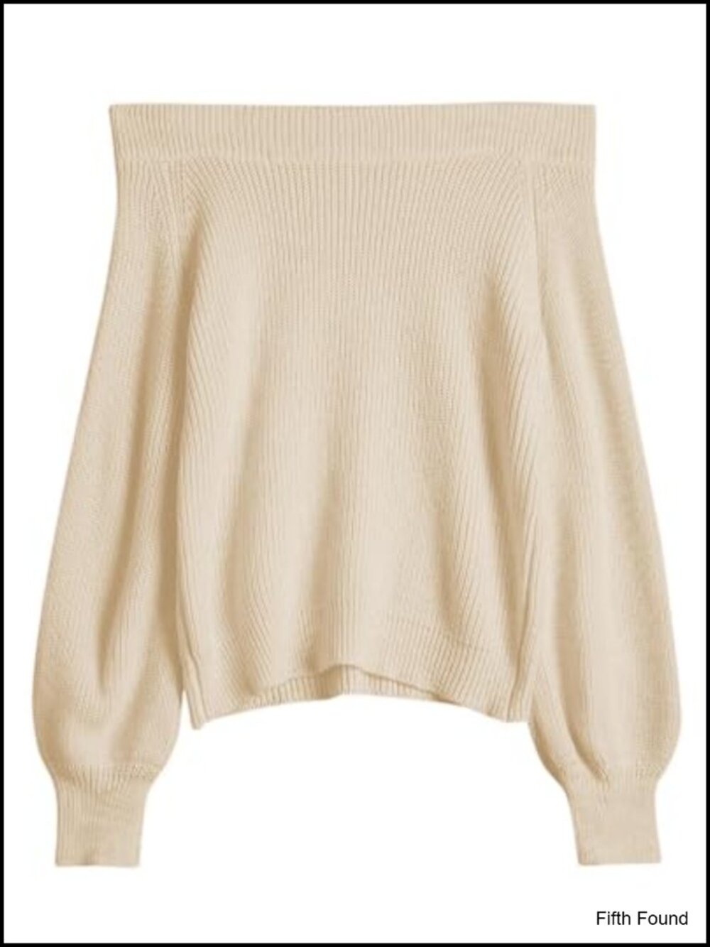 Off Shoulder Knit Sweater Long Sleeve Loose Pullover Jumper